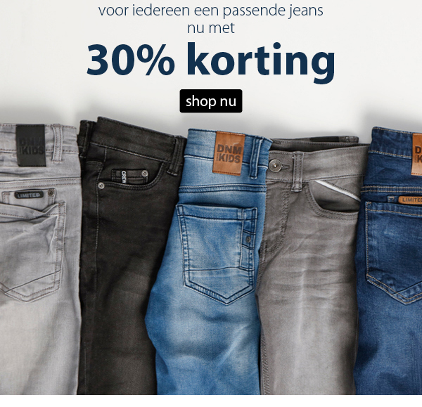 30% korting spijkerbroeken