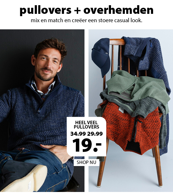 pullovers en overhemden