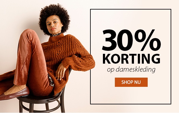 30% korting dameskleding