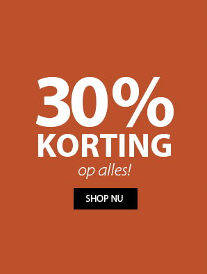 30% korting op alles