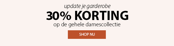 30% korting gehele damescollectie