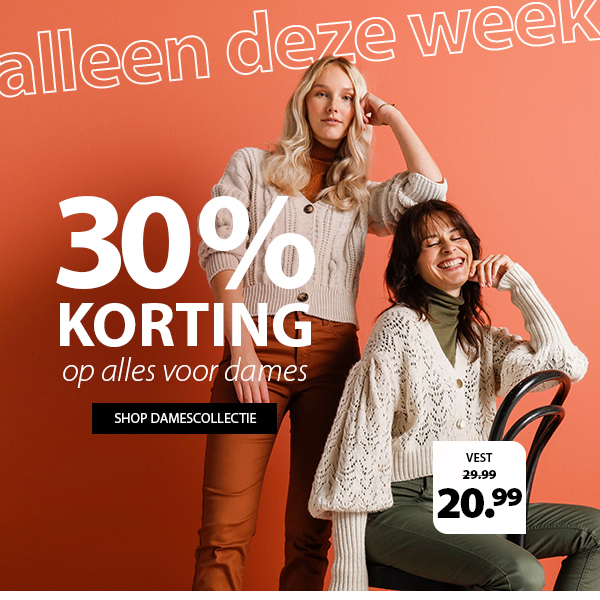 30% korting dames