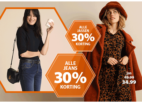 alle jeans 30% korting